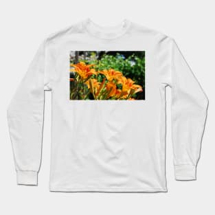 Wild Orange Lilies Long Sleeve T-Shirt